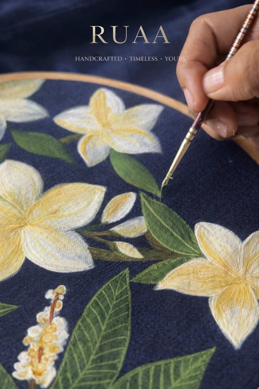 FLORAL DRAGONFLY HAND-PAINTED SHIRT - RUAA013