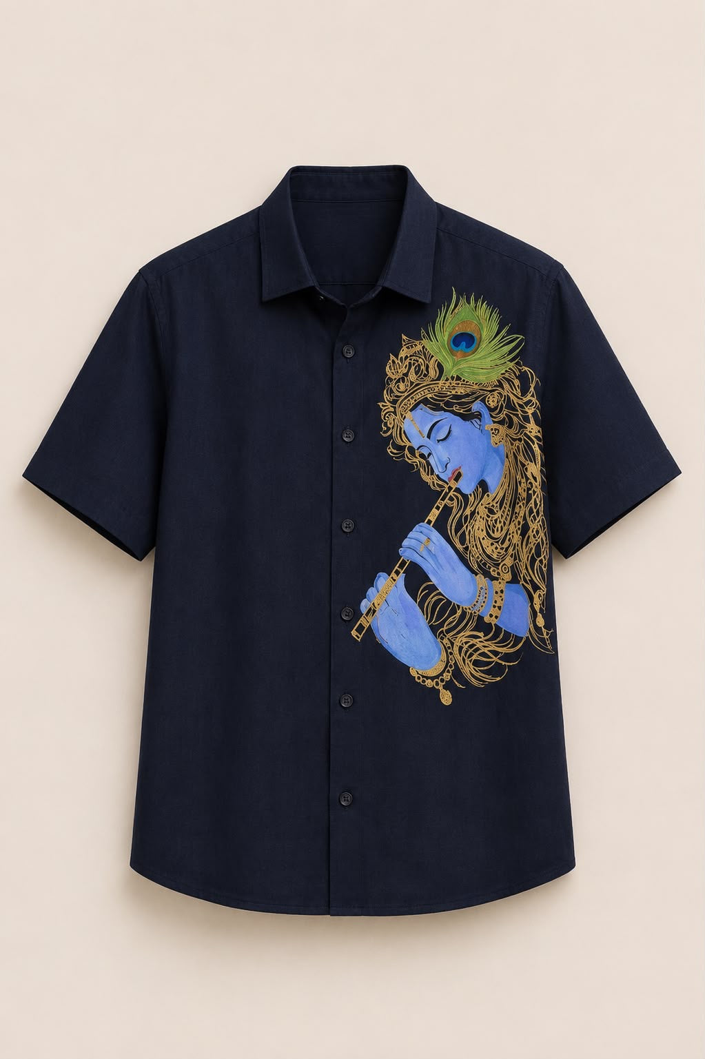 KRISHNA HAND-PAINTED SHIRT - RUAA011