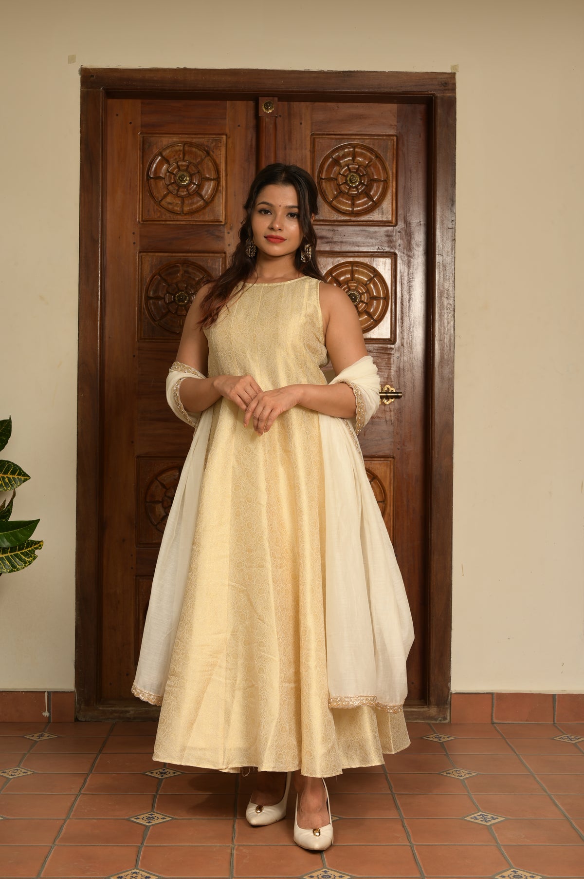 PREMIUM BROCADE ANARKALI - RUAA004