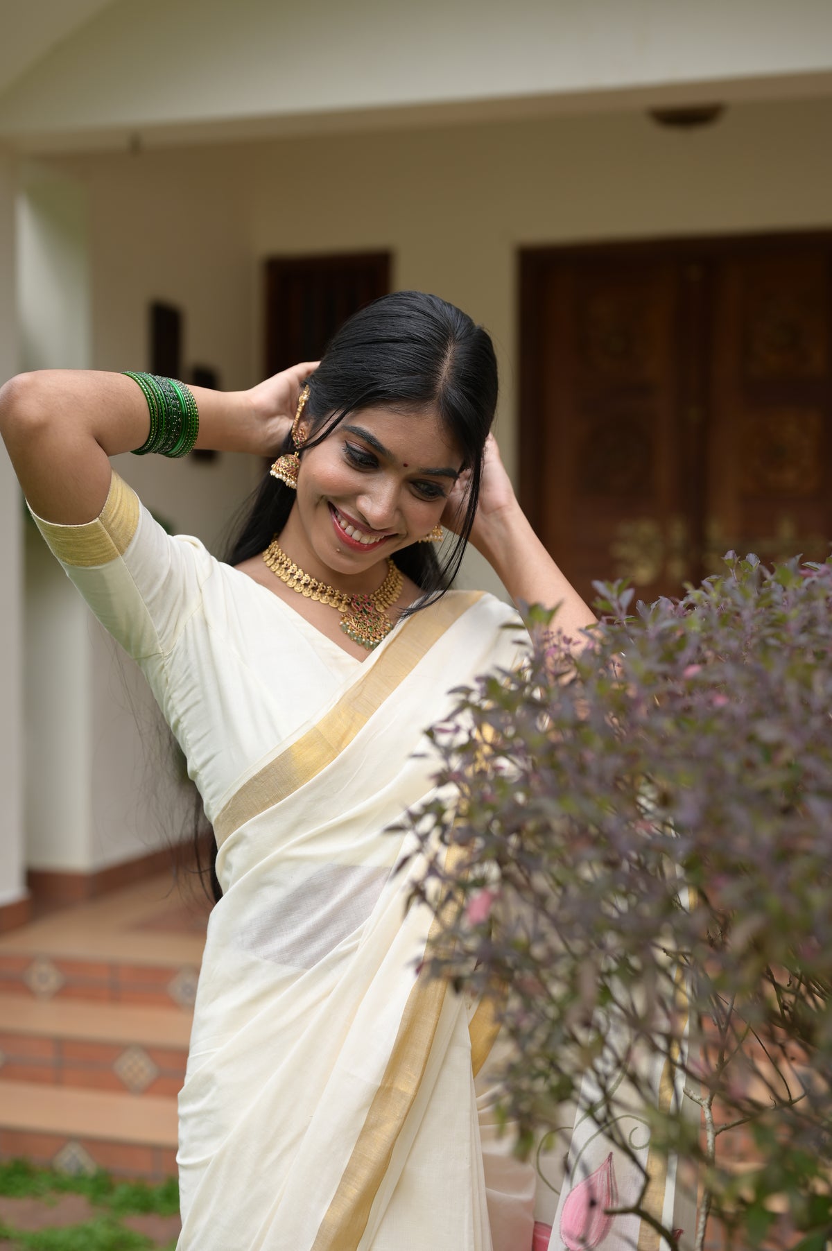 LOTUS KASAVU SAREE - RUAA003